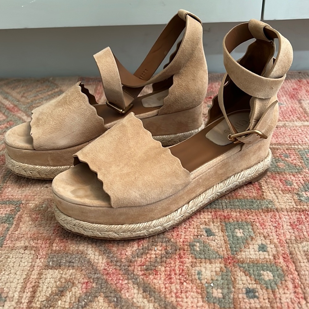 Chloe platform Eapadrille size 38